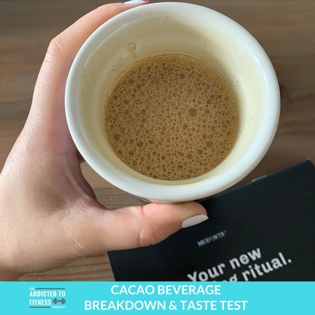 TheATFPodcast's tweet photo. @shannonjp and I outline why cacao drinks are promoting themselves as a coffee alternative and taste test one cacao drink variation called @drinkmudwtr on this week’s episode. Give ATF a rating &amp; review on @ApplePodcasts. Click 🔗 to listen https://t.co/XcfZRerw26 https://t.co/n7MHOJO71T