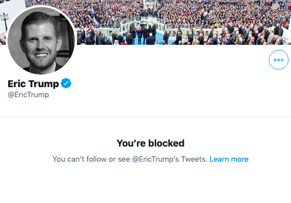 AuthorKimberley's tweet photo. I'm blocked by the lamest Trump. https://t.co/3oSr8aN5jS