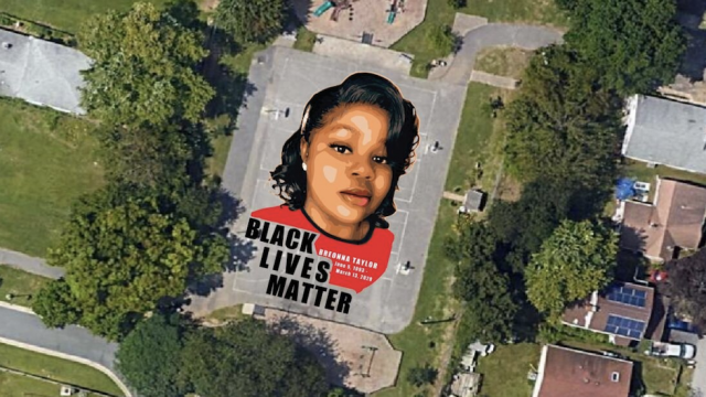 thehill's tweet photo. Large mural of Breonna Taylor being painted in historically Black neighborhood in Maryland https://t.co/CszeBiIDTy https://t.co/KgFQspT7sF