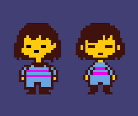 Toony Did A Resprite Of Frisk From Undertale 2nd Pic Is Some Alt Ideas I Had