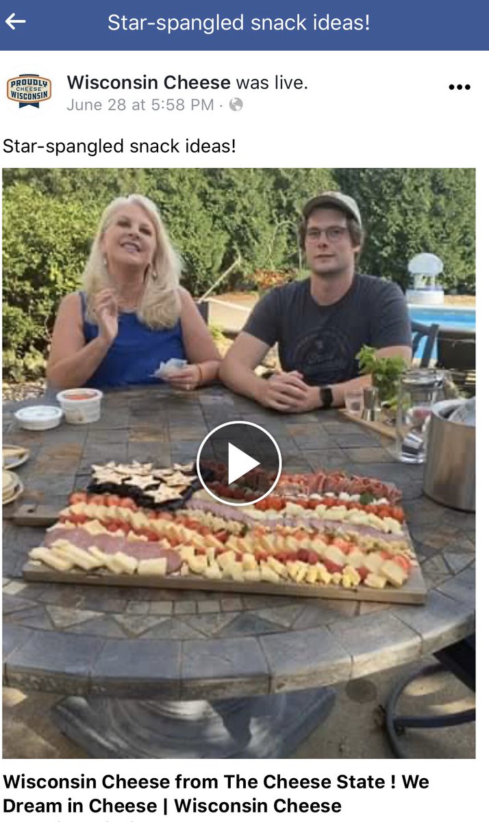 As you prepare for your weekend, don’t miss the recent cheesy snack ideas shared via Facebook Live! m.facebook.com/story.php?stor… #Cheeselandia #WisconsinCheese