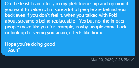 AHIOV's tweet photo. @DisguisedToast @Byron I msg him this some time ago, i really hoped he will be ok https://t.co/cUNjAY4VRa
