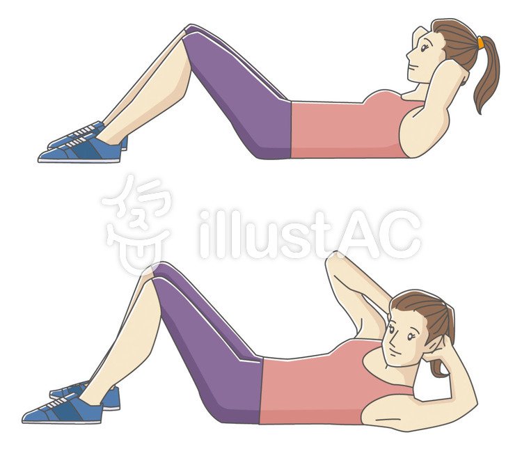 イラスト素材無料提供 一部有料 By Kanashimao 7 3更新 イラストフリー素材 コロナ太り でお腹が気になる と言う方 自宅でエクササイズもありですね T Co Ac0qgyjco1 スクワット 腹筋女子 エクササイズ ダイエット