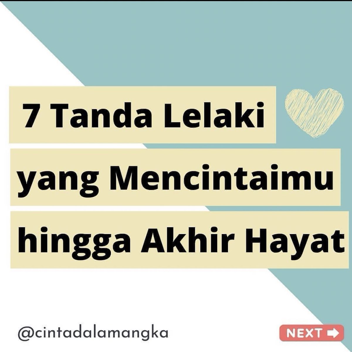 7 Tanda Lelaki yang Mencintaimu hingga Akhir Hayat

                A Thread