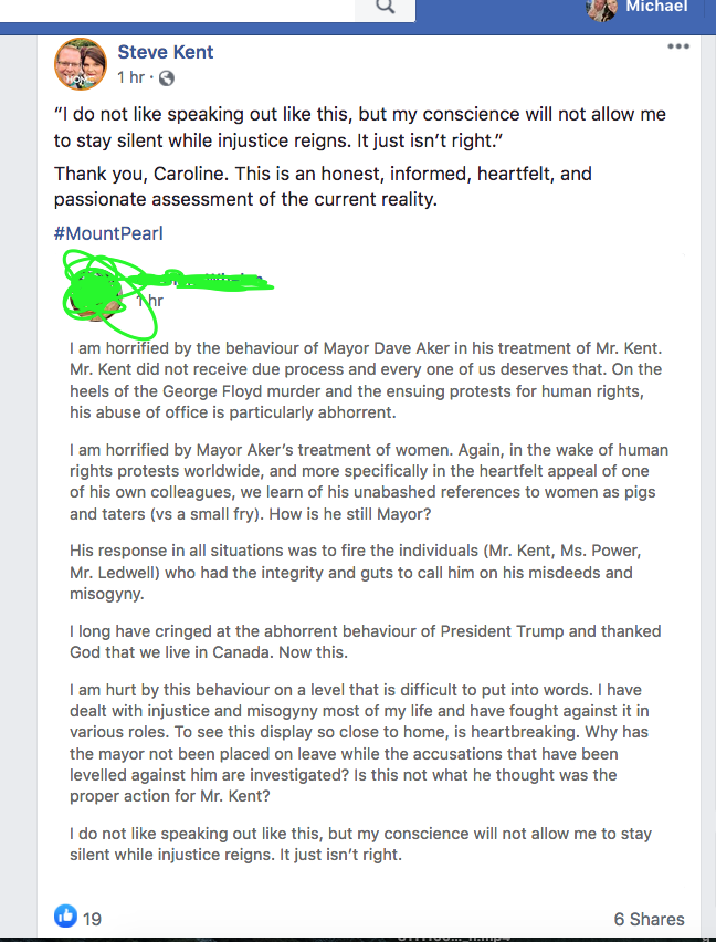 Michael Doyle در توییتر Not Sure How Steve Kent Sleeps When He Promotes A Comparison Of His Employment Problems In Mount Pearl With The Murder Of A Black Man In The Usa Michael Doyle در توییتر Not Sure How Steve Kent Sleeps When He Promotes A Comparison Of His Employment Problems In Mount Pearl With The Murder Of A Black Man In The Usa