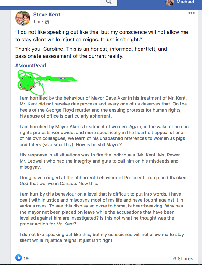 Michael Doyle در توییتر Not Sure How Steve Kent Sleeps When He Promotes A Comparison Of His Employment Problems In Mount Pearl With The Murder Of A Black Man In The Usa