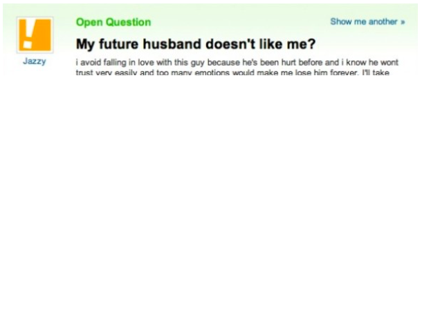 he doesnt like you...yet