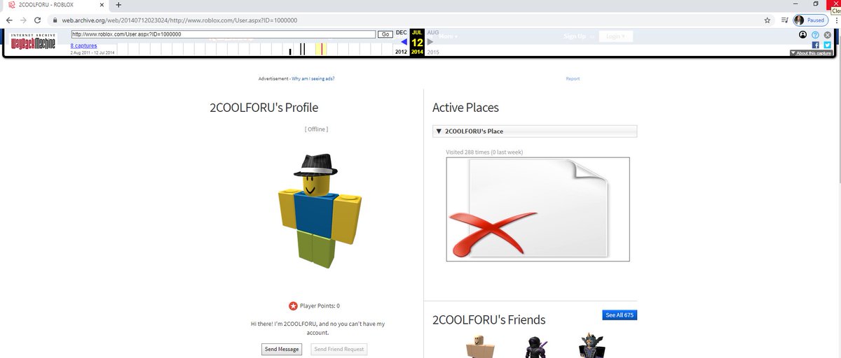 Iratecoyote5136 Coyote5136 Twitter - how to play roblox on wayback machine