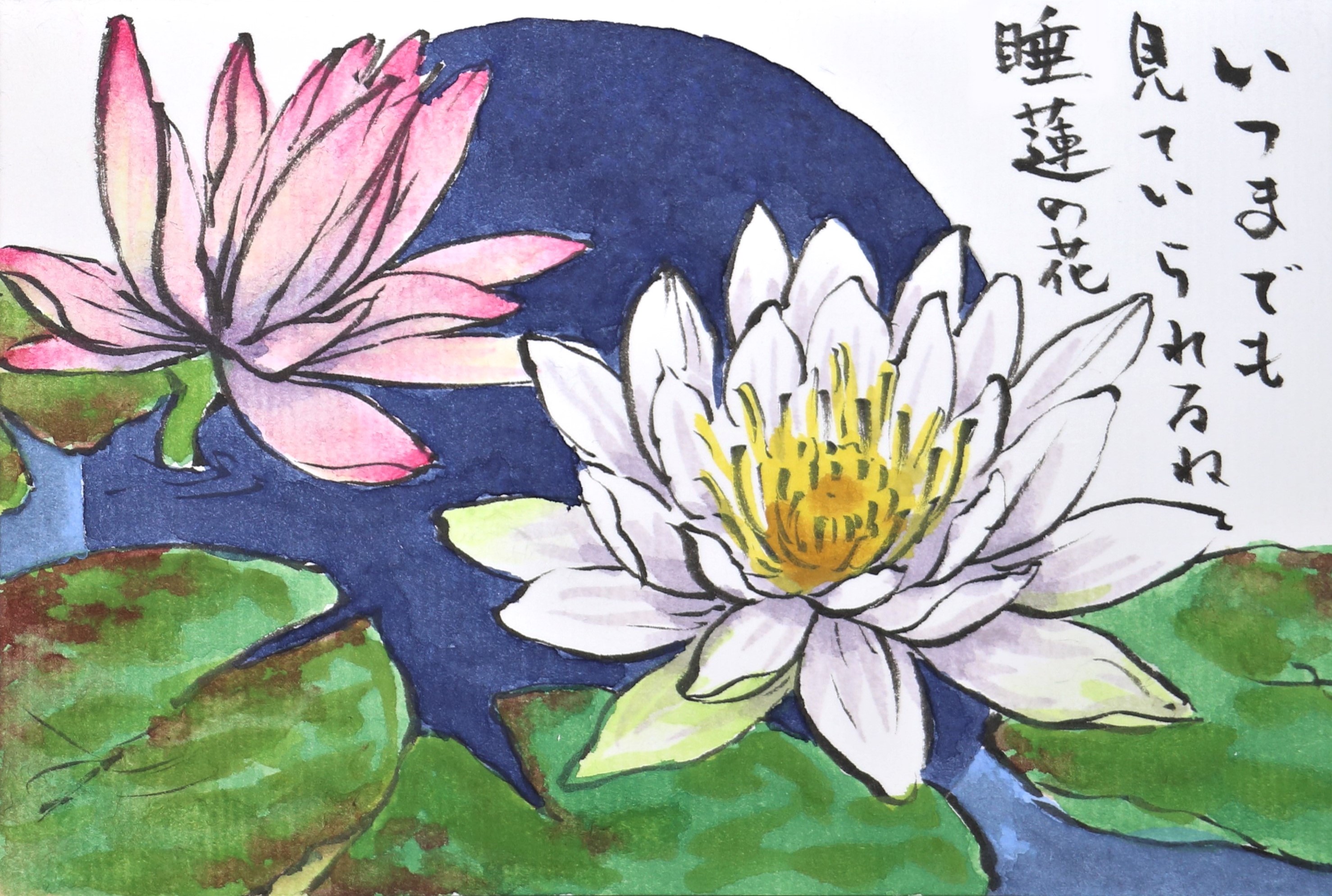 快適art絵手紙 初夏の花々 タチアオイ最近真ん中くらいまで咲いてました Youtubeの描き方解説もあります ハマナス T Co Yezjbzgyqp 睡蓮 T Co Umch3wkui2 タチアオイ T Co Cxw5vviqci 絵手紙 快適絵手紙 イラスト 花