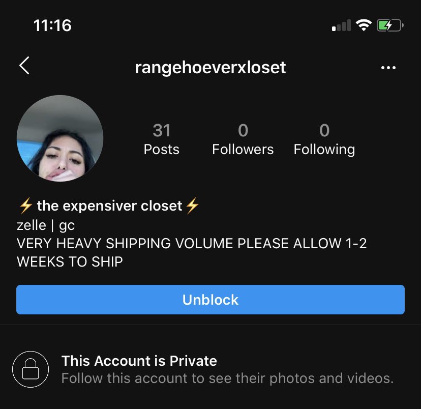 hi ! if you ever come across this account please do not make any business with her ! she is very rude to customers and she was calling clients the ‘r’ word and other words as well. THESE ARE NOT THE PEOPLE THAT REPRESENT SMALL SHOPS/BUSINESSES!!