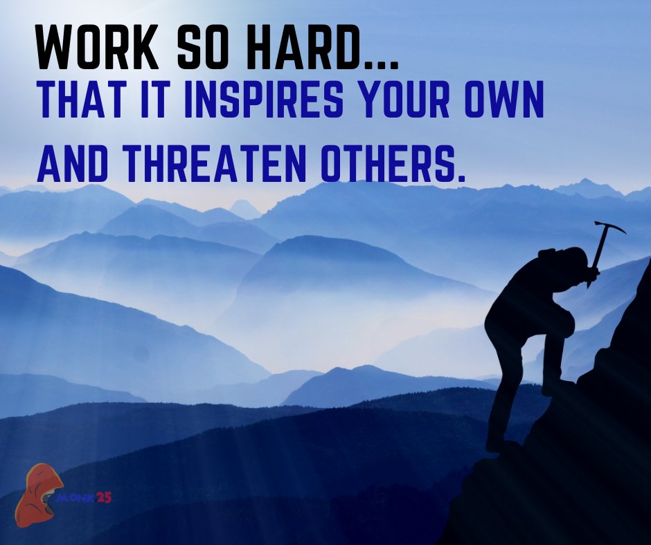 Work so hard...that it inspires your own and threaten the other.
.
#successatlps #MotivationalQuotes #dailyquotes #positiveenergy #quotestoday https://t.co/Uu8qmCZNNf