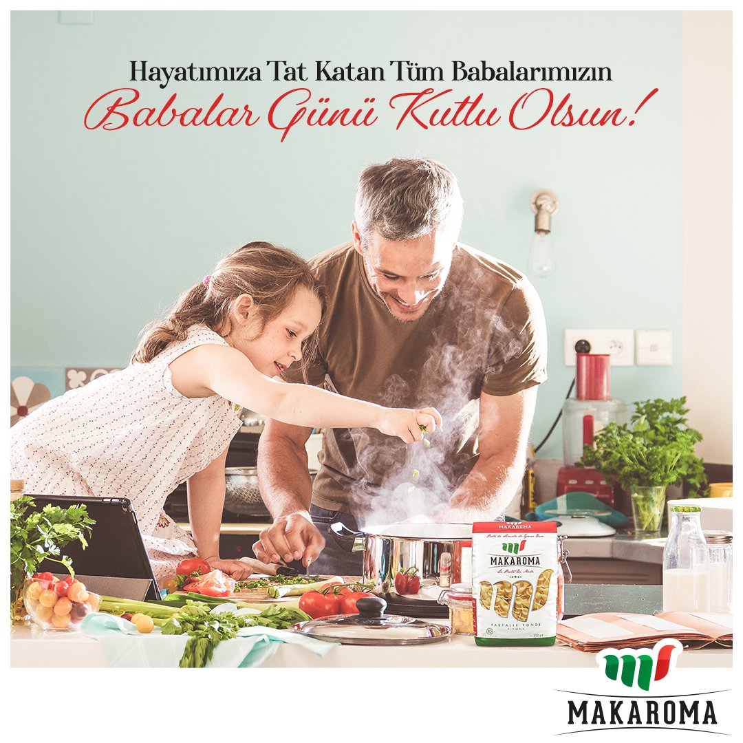 Kalbinde taşıdığı kocaman sevgisiyle hayatımıza tat katan tüm babalarımızın Babalar Günü kutlu olsun!♥️ #Makaroma #BabalarGünü #Baba #21Haziran #FathersDay #HappyFathersDay