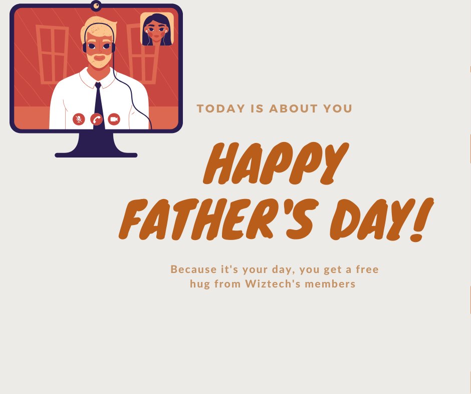 WIZTECH_WW's tweet image. 👨‍👦Don&apos;t forget to tell your dad how much you love him, even you are not close to him now🌎.
❤️Wiztech -Technology from heart.❤️
#Wiztech #HappyFathersDay2020