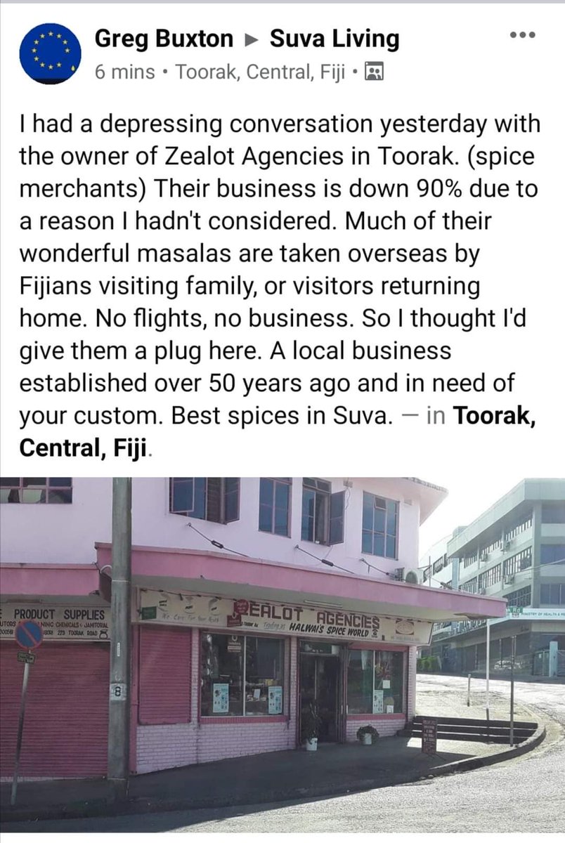 #TeamFiji there we go. The little we can do within our control, to help those we can when we can. #veilomani need spices? Promote more local businesses who need it. Cheers.