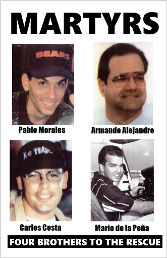 Say their names: Armando Alejandre, Carlos Costa, Mario de la Peña and Pablo Morales. Killed on February 24, 1996 with the active assistance of the Wasp Network. https://cubanexilequarter.blogspot.com/2020/06/wasp-network-film-what-was-left-out.html 2/