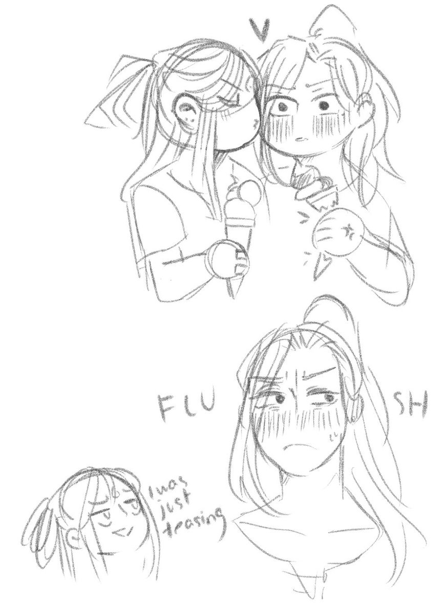 noizuit's tweet photo. Four iterations of trying to draw amusement park date MoLiu and I ended up with this https://t.co/yTWEs1gPqk