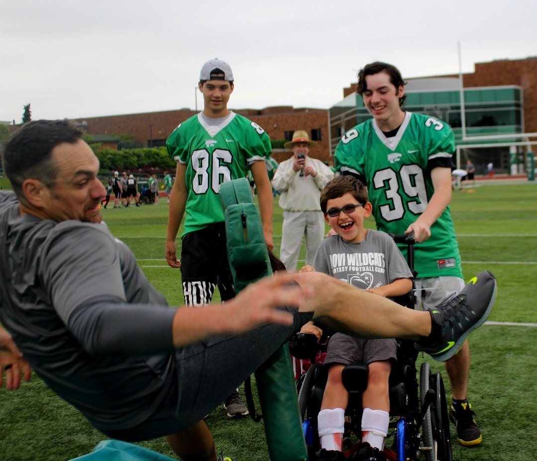 CMKH08's tweet photo. @CoachBurnside Jackson is missing Novi's annual Football Fantasy camp and is bummed that he can't tackle Coach! Looking forward to next year! https://t.co/bbHFVZmsjV