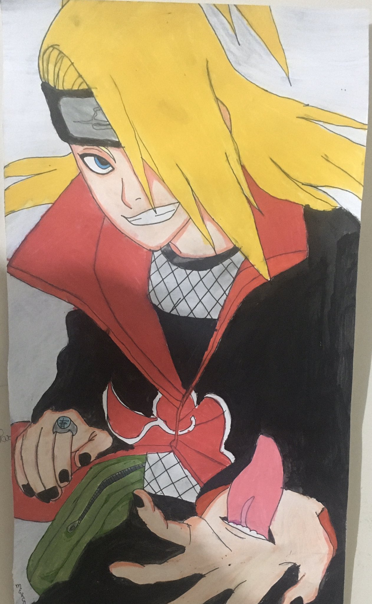 Naruto como desenhar o deidara