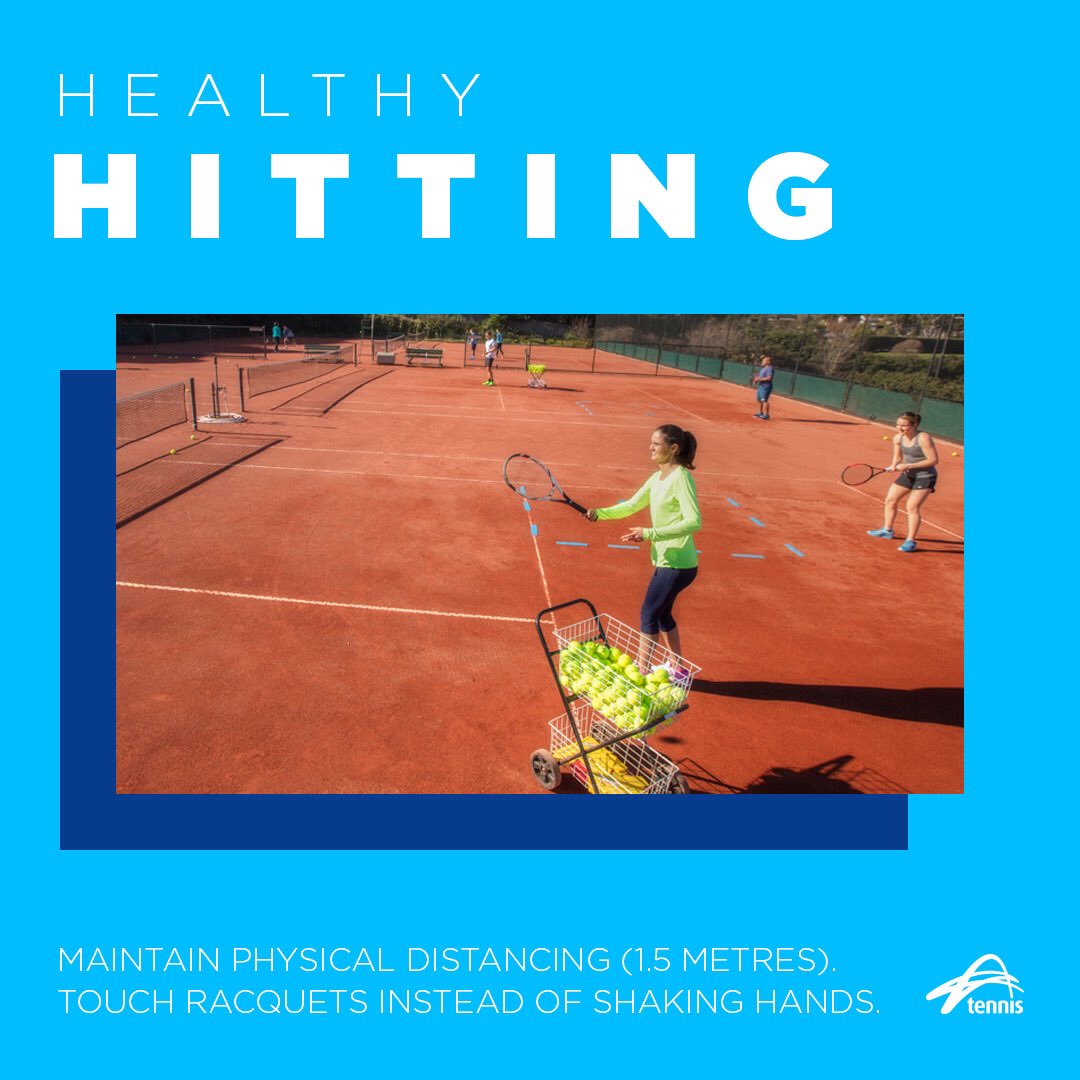 TennisAustralia's tweet photo. Who has had a hit this weekend? 🎾 Visit our website for more healthy hitting guidelines #TheCourtIsCalling https://t.co/R47qB4n5Yx
