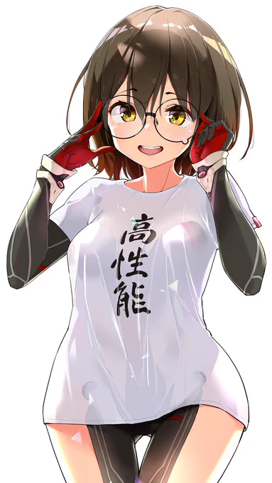 ロボ子さんの高性能Tシャツとこのメガネ好き!
 #ロボ子Art 