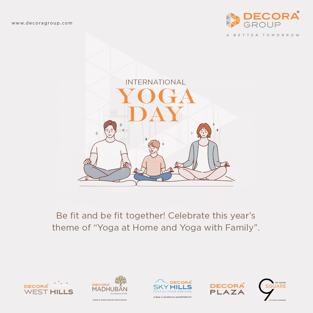 decoragrp's tweet photo. Begin your fitness journey at home and lead a healthy life with the help of Yoga
International Yoga Day..!
#DecoraGroup #Decora #Group #Rajkot #RealEstate #RajkotRealEstate #ABetterTomorrow #YogaDay2020 #InternationalYogaDay #InternationalDayofYoga #YogaDay #YogDiwas https://t.co/ZWrB5NMu03