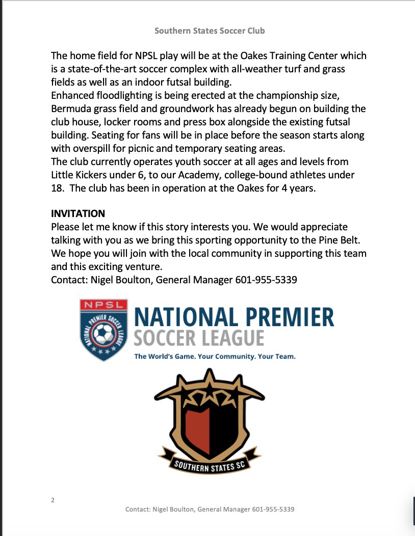 SportsContUltd's tweet photo. Exciting news coming to the Oak Grove/ Hattiesburg area! If you or anyone that you know may be interested, be sure to check out the announcement and attend the press conference  this Tuesday, June 23rd 11:00 a.m. at address listed below. https://t.co/QBnGygvo3E