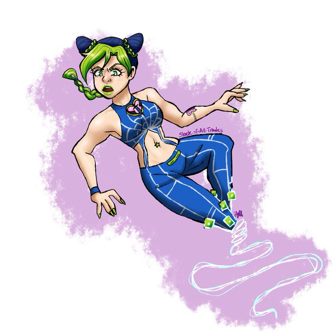 chamelioness on X: JoJoPOSE! Drew @The_Aetolia as a Jotaro