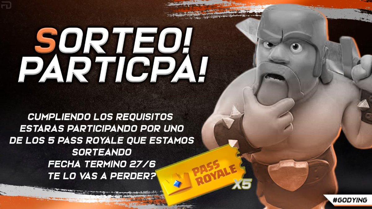 ‼️SORTEO DE 5 PASES💵

Requisitos:
🏮Seguirme
🏮Seguir a <a href="/DyingTitanChile/">DyingTitanChile</a> 
🏮Seguir a <a href="/Fear_Reload/">xFearMan</a> 
🏮Rt y Mencionar 2 Amigos

Finaliza el 27/06‼️

Mucha suerte a todos
