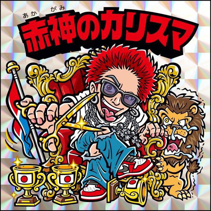 OCEAN TOKYO 代表取締役 髙木 琢也 赤神のカリスマ ビックリマン風-