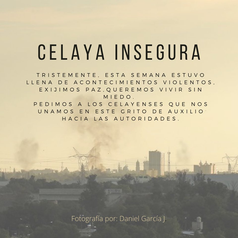 HLM_documental's tweet photo. Justicia para Celaya, estamos hasta la madre.
Tomen sus precauciones.
#CelayaEsDeTodos #Celaya https://t.co/1ZOjKjxDiV