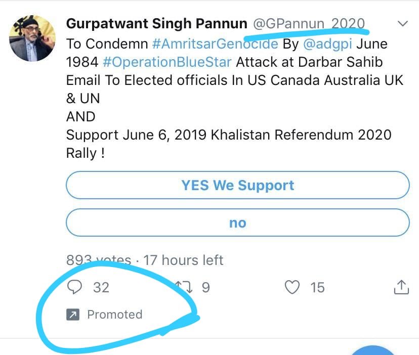 abhijitmajumder's tweet photo. What is #Twitter up to?
Assam citizen files police complaint against Twitter for promoting anti-India Khalistani separatist campaign for a fee. https://t.co/Uvs4AnzNly