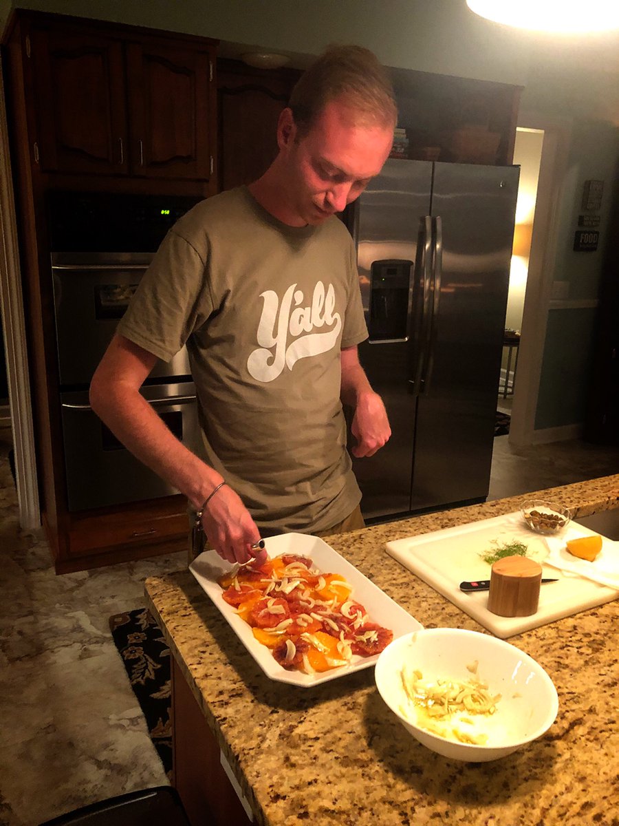 miniCoopDeVille's tweet photo. As some may know, a huge foundation of my fandom for @antoni is our shared WV history. So, on this WV Day I couldn’t be happier that my dish from #AntoniInTheKitchen is Antoni’s Southern Italian/Cold NYC Winter Salad (with some lovely fruit-slicing from my mom) Happy WV Day! 💙💛 https://t.co/mq8axSKgtd