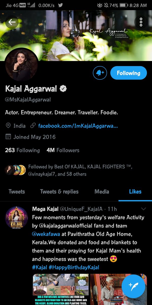 UniqueF_KajalA's tweet image. Ok i woke up and my WhatsApp is filled with all these screenshots ❤
A big shout out to all @MsKajalAggarwal  mam fans &amp;amp; our members at @wekafawa  😍🙏 
#KajalAggarwal #VeryThankful