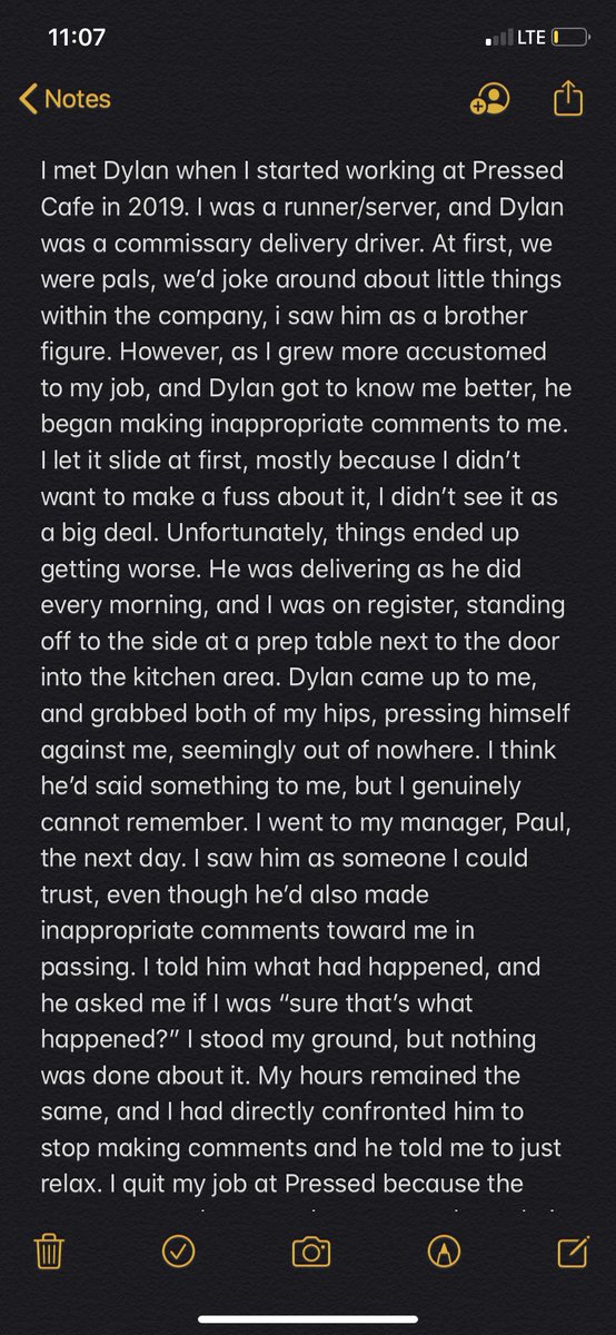 willowfeyth's tweet photo. i’m terrified this will get back to someone i worked with that can hurt me but i feel safe enough talking about it bc i no longer work for this shit show of a company. https://t.co/iVrH5K8uLm