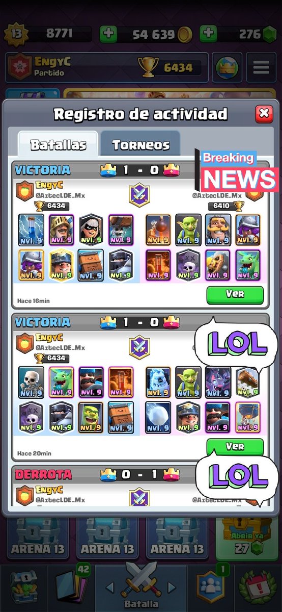 Contento con mi resultado, lograndome llevar el 1c1, aunque perdi en koth se repuso en 1c1. Vamos por mas <a href="/SelQuintanaRoo2/">Sel Quintana Roo CR</a>
Victoria en la @AztecLDE_Mx