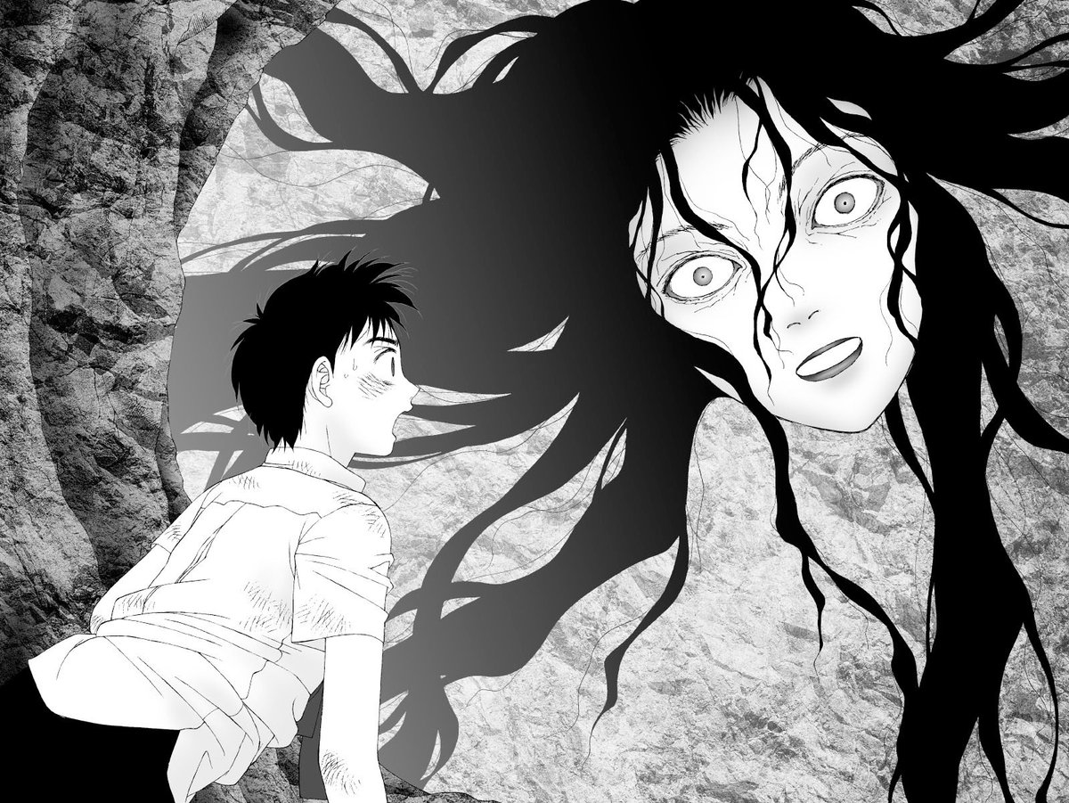 😱ホラー注意!

愚作「かごめかごめ」からセリフ無し絵その,14
この頃の漫画はペン入れの時にフキダシも描いてた場合もあるので消せないページもあります
擬音も消せる時だけ消しています

実はオイラは怖いもの好きなのに超怖がりなのです(°ー°;)
自分で描いたくせに3枚目は直視出来ないww 