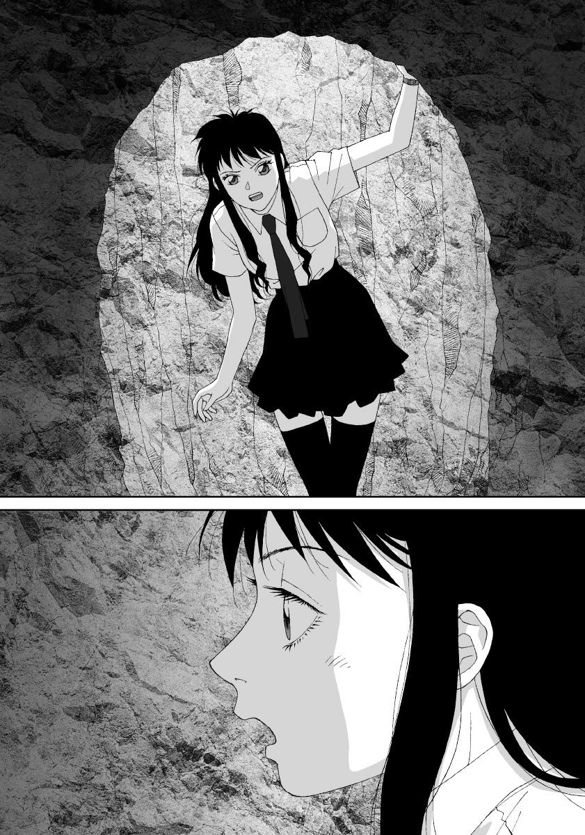 😱ホラー注意!

愚作「かごめかごめ」からセリフ無し絵その,14
この頃の漫画はペン入れの時にフキダシも描いてた場合もあるので消せないページもあります
擬音も消せる時だけ消しています

実はオイラは怖いもの好きなのに超怖がりなのです(°ー°;)
自分で描いたくせに3枚目は直視出来ないww 