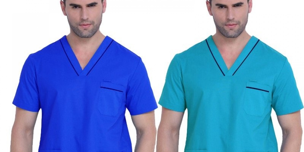 #hashtag1 Men's Medical Uniform Scrubs Top midensashop.com/mens-medical-u…