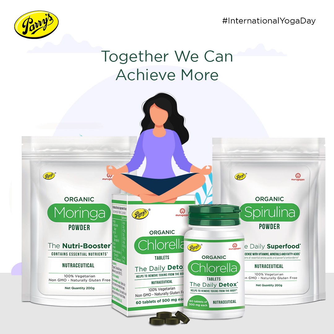 Parry_Wellness's tweet photo. What do our #Superfoods &amp; #Yoga have in common? Simple! They ensure your overall well-being by keeping the diseases at bay.

This #InternationalYogaDay2020, make a healthy pact with your body! Do Yoga &amp; include Parry’s Superfoods in your daily diet and experience a healthier you! https://t.co/ko63bqjZd3