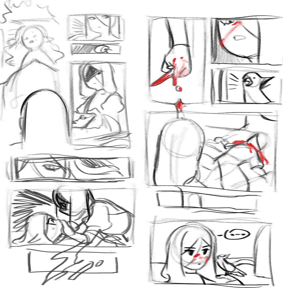 oh yeah
a rough concept of a little comic I wanted to do for my boy ''valak''

he a bitch(?) 