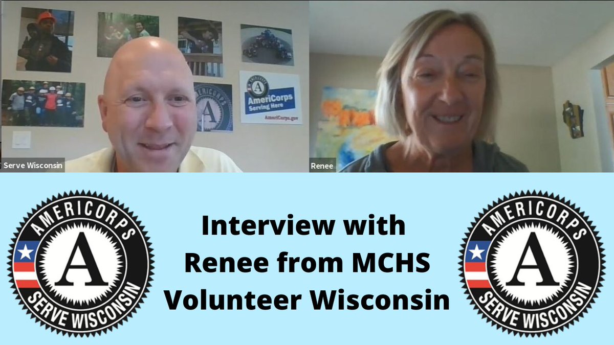 Thank you Renee for making a difference with <a href="/mfldclinic/">Marshfield Clinic Health System</a> Volunteer Wisconsin by serving at <a href="/soarfoxcities/">SOAR Fox Cities, Inc</a>

Renee is our next interview with WI <a href="/AmeriCorps/">AmeriCorps</a> members serving during #COVID19 

youtu.be/ITVc8muCYB0

#WIAmeriCorps #DisasterServe <a href="/NationalService/">CNCS</a> <a href="/statecommission/">America's Service Commissions</a>