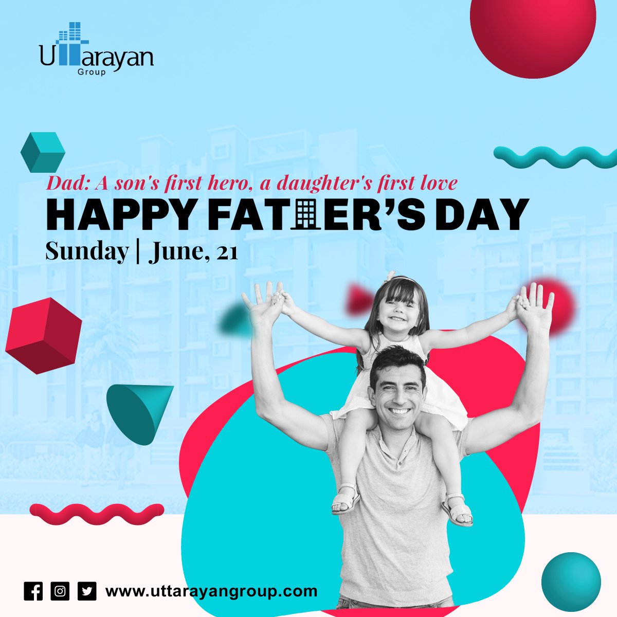 UttarayanGroup's tweet photo. #FathersDay  
#HappyFathersDay 
#UttarayanGroup https://t.co/mA7E8raeGt