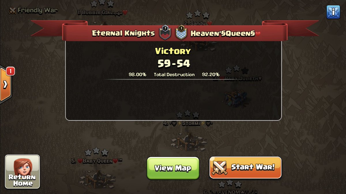 Torneo: <a href="/LICCOC/">LIC</a> 
Modalidad: Hybrid
una guerra que se vivio hasta el último segundo casi metemos PW en esta semifinal. Ahora toca esperar el clan rival el dia de mañana! orgulloso de todos los que estan en el barco y que dan lo mejor!! 🚀💥🔥
Gracias por el casteo mijo <a href="/_FENOGREK/">FENOGREK</a>