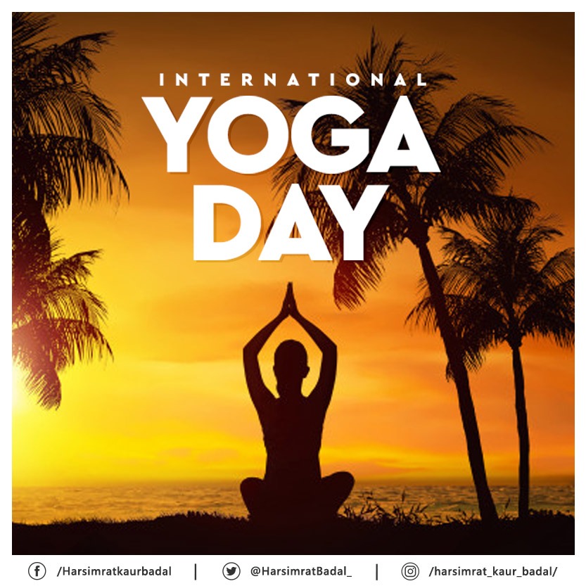 Harsimrat Kaur Badal on X: This International Yoga Day, let us initiate  action towards creating wellbeing via ancient methods propagated by our  sages. Yoga is great stress buster which the whole world