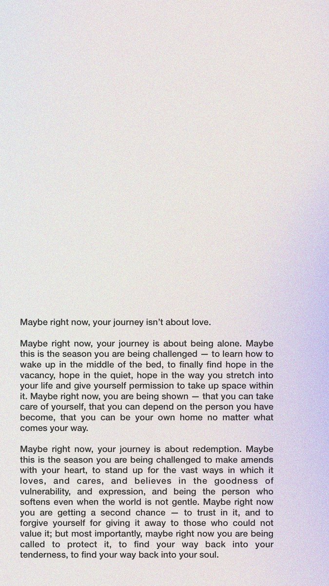 BiancaSparacino's tweet photo. Maybe right now your journey isn’t about love. 🤍 https://t.co/paLc87Dvn1