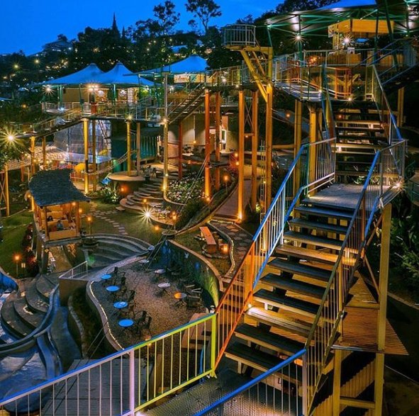 13. D'DieulandWisata alam buatan yg memadukan rekreasi menyenangkan untuk keluarga. Disini kalian bisa melihat indahnya pemandangan alam, sedangkan dimalam hari dapat melihat lampu kota seperti bintang dimalam hari. Letaknya di desa pagerwangi, Lembang, Bandung. 09.00-21.30 WIB