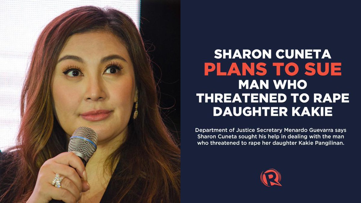 Singer and actress Sharon Cuneta is planning to sue the man who threatened ...