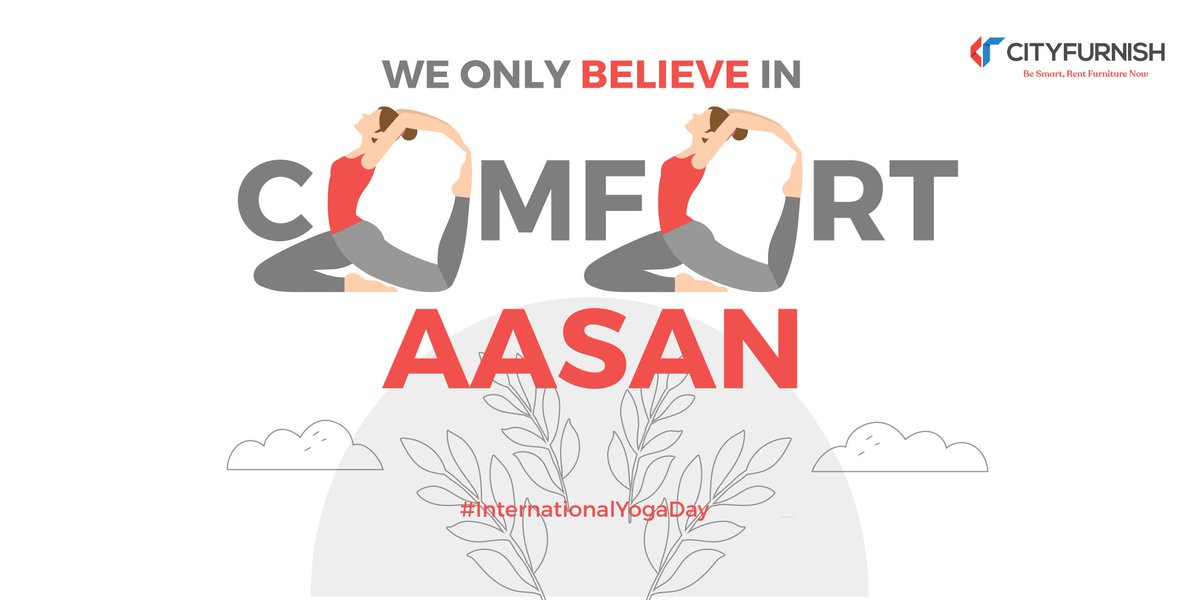 Cityfurnish1's tweet photo. Comfortaasan leads to cozyaasan and then ultimately gives you relaxaasan. Have you tried this aasan, yet? 

#YogaDay #internationalyogaday #yogasehoga #healthfirst https://t.co/OUI3qyRuMY