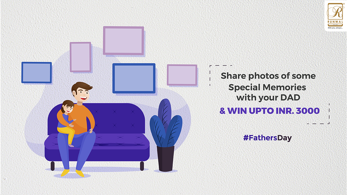 RunwalOfficial's tweet image. Let the excitement begin!
Stroll down your memory lane and share 5 best photos of special memories with the man, who is with you from your day one, Your DAD! And get a chance to win exciting vouchers up to INR. 3000.

#ContestAlert #Contest #FathersDay
