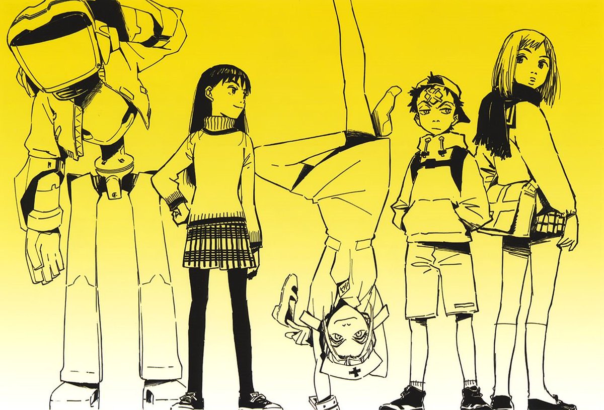 FLCL (フリクリ) Illustration by Kazuya Tsurumaki (鶴巻 和哉) (?)